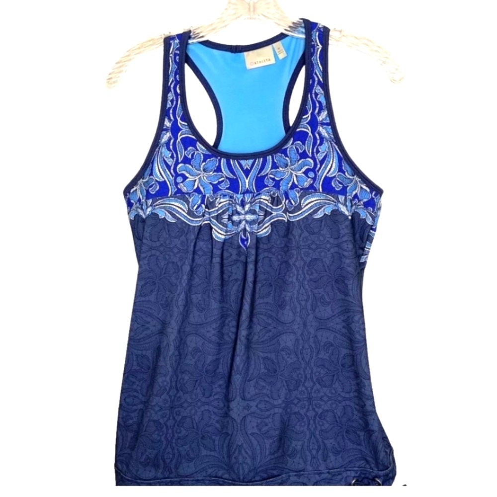 Athleta Embellished Fitted Tank Top EUC